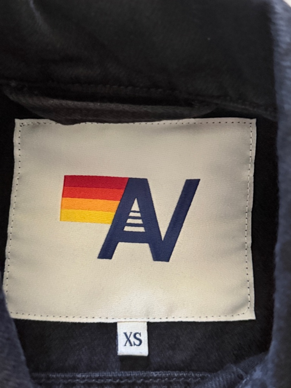 Aviator Nation NEED FOR SPEED OVERSIZED CROP DENIM JACKET - VINTAGE BLACK - Picture 9 of 9